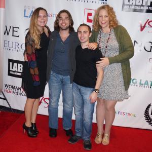 Left to Right: Kelsey Potkay, Joseph Scarpino, Nick Marchese, and Stacey Schnepp-Stoops at The Big House Film Festival in Los Angeles, CA