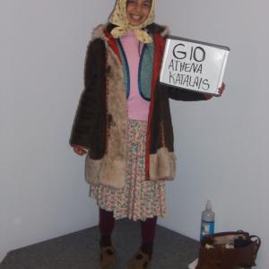 On set of Argo Persian Girl/Refugee