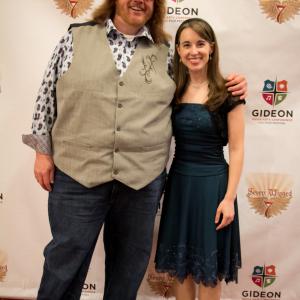 Stacey Bradshaw with actorwritercomedian Torry Martin at the Gideon Media Arts Conference and Film Festival