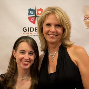 Stacey Bradshaw with actress Francine Locke at the Gideon Media Arts Conference and Film Festival.