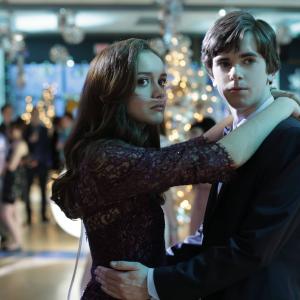 Still of Freddie Highmore and Olivia Cooke in Bates Motel (2013)