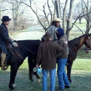 On set of Hatfields and McCoys: Bad Blood.
