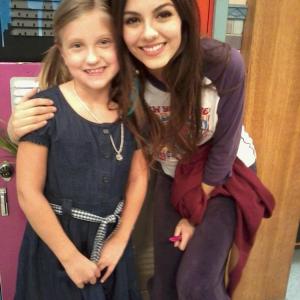 Veronica with Victorious star Victoria Justice April Fools Blank episode 2012