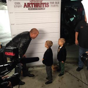 Evan Londo Ryder Londo and MMA Champion Tito Ortiz at SOA Finale Viewing Party 2014