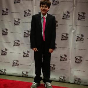 On the Red Carpet at the Canadian Young Artists Film Festival 2012.