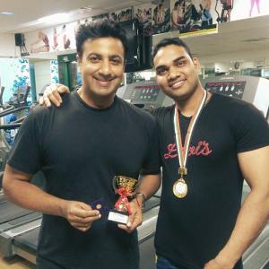 winner of 'Over The Top' open arm wrestling contest , Dec 2 2015, Dubai