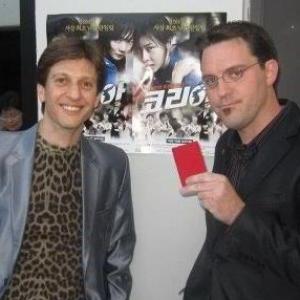 At June 5 2012 at Los Angeles premiere of As One with my friend Adam Bobrow who appears in two other ping pong films Balls of Fury and Ping Pong Playa