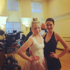 Madison hanging out with fellow film academy graduate Christy Setlock on the set of Santas Bootcamp