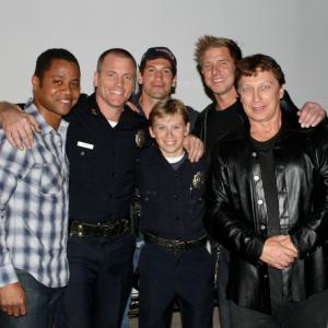 Owen with some of theTimmy Muldoon cast left to right Cuba Gooding Jr Sean Carrigan John Bernthal Kenny Johnsonand Brian Christensen