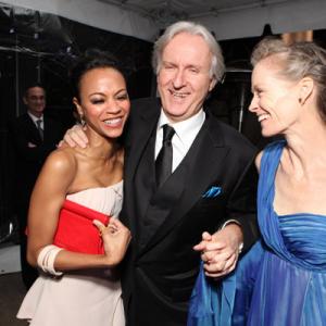 James Cameron Suzy Amis and Zoe Saldana at event of The 82nd Annual Academy Awards 2010