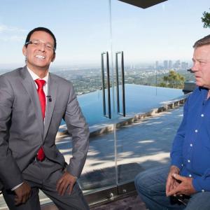 Kristian Valen as CNN star journalist Richard Quest getting everything wrong chatting to William Shatner thinking William was the first man to walk on the moon From Kristian Valens latest nr1 comedy show Valen Channel
