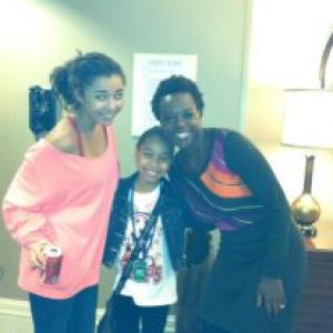 Kyla-Drew with Zoe Soul and Viola Davis cast sister and mother on the Feature Film 