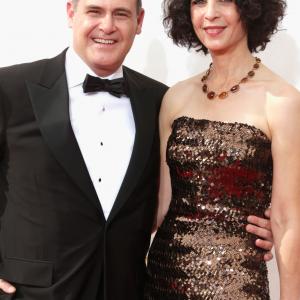 Matthew Weiner and Linda Brettler at event of The 66th Primetime Emmy Awards (2014)