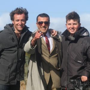 Blake Borcich with actor Robert Rabiah & writer Hugh Jellie - 'Boston Tommy' (2011)