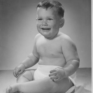 Me as Baby First Photo Shoot as World's Most Famous Men's Underwear Model
