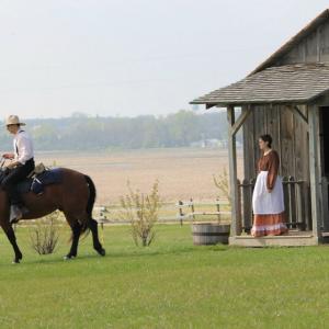 Production still from A Prairie Wind