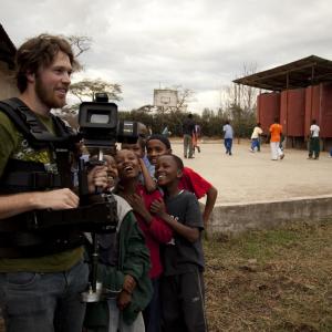 Playback of the Basketball game for the kids in the Faraja Foundation Promo Documentary