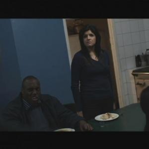 Edd Muruako, Melisa Advani and Anna Scott motion shot on the set of the movie 'Bloodless'