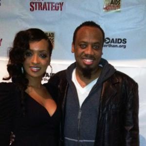 JaBarr and Jennia Fredrique at The Skinny Movie Premiere