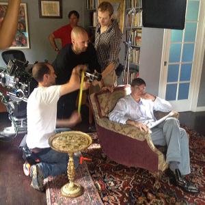Lining up the shot with Director Gus Van Sant