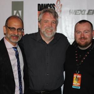 Jim Dougherty with Scalene producer Michael Khamis and director Zack Parker