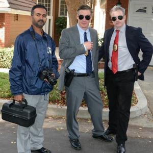 As Detective L.D. Lang on the set of 