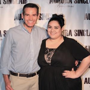Lance Charnow and Nichole Aurora at the premier of their film 