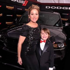 Christina Applegate and Judah Nelson at the premiere of Anchorman 2: The Legend Continues.