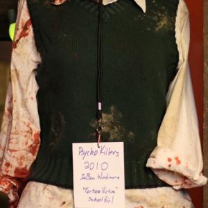 Costume documentation for Actress Iabou WIndimeres school girl uniform used in the movie Psycho KillerRandy Fabert 2010 Skylar Phoenix Productions