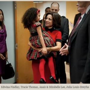 Still of Anais Lee, Julia Louis-Dreyfus, Tracie Thoms and Edwina Findley Dickerson in Veep, 