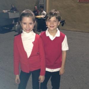 On the set of Your Family or Mine with Gabriel Bateman
