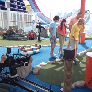 Norwegian Cruise Line - The Breakaway Commercial - mini golf scene 2013