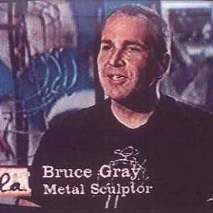 Sculptor Bruce Gray appearing on Eye on LA Channel 7 October 24 1998