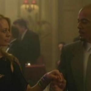Scene from Leverage with Jeri Ryan