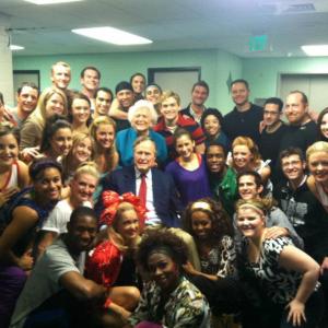 Bring It On the Musical Cast meets President George H. W. Bush