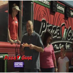 screen capture of TV commercial for Pizza Guys Im a Pizza Guy!