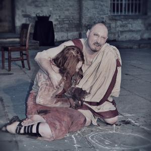 Tommie Grabiec as TITUS in TITUS ANDRONICUS, The Oxford Shakespeare Festival 2015