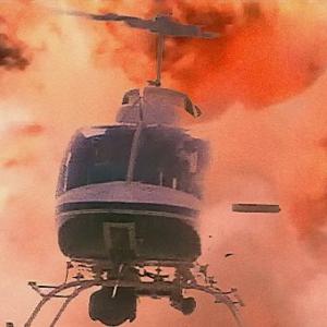 Helicopter outruns fireball in Tomorrows Heroes