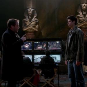 Still of Mark Sheppard and Jordan Connor in Supernatural