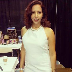 Beth Mindardi Hair Model at the Armstrong Hair show 2015 -Arlington, Tx Hair color is like a dark red wine :)