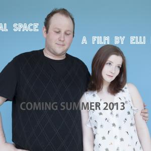 Poster for the all improv feature film Personal Space Directed by Elli Raynai James McDougall left Amelia Macisaac right