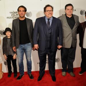 John Leguizamo, Oliver Platt, Sofía Vergara, Bobby Cannavale, Jon Favreau and Emjay Anthony at event of Sefas ant ratu (2014)