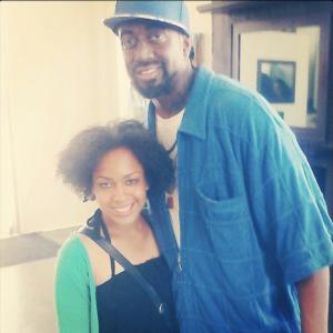 On set of Celebrities Undercover with Jaleel White