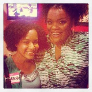 On the set of The Jeff Probst Show with Yvette Nicole Brown