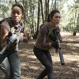 Still of Milauna Jackson and Michelle Lukes in Strike Back (2010)