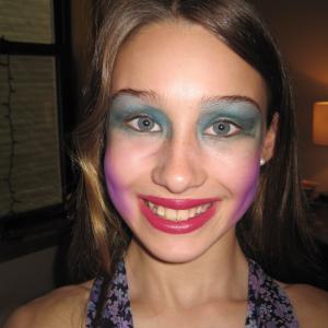 Kylie in crazy makeup for Sitting on Babies webseries shoot