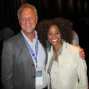 Actress Germany Kent with Vance Van Petten Producers Guild of America Executive President