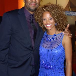 Best Man Holiday Director Malcolm D. Lee with Actress Germany Kent