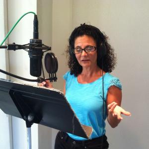 Doing voice over at Sticky Labs