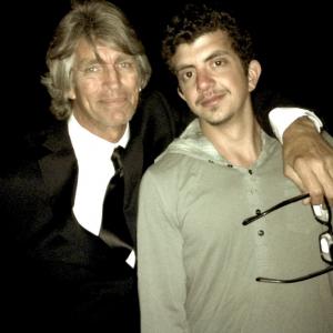 with Eric Roberts the dark knight on the Jobs Daughter set